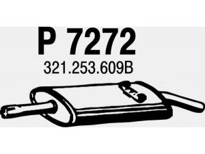 FENNO P7272 galinis duslintuvas 
 Išmetimo sistema -> Duslintuvas
321253609A, 321253609B