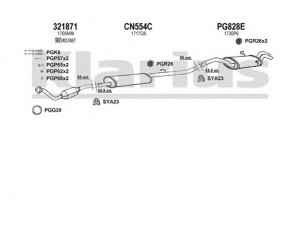 KLARIUS 631185U išmetimo sistema 
 Išmetimo sistema -> Išmetimo sistema, visa