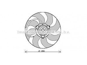 AVA QUALITY COOLING AI7513 ventiliatorius, radiatoriaus 
 Aušinimo sistema -> Oro aušinimas
8E0959455, 8E0959455K, 8E0959455