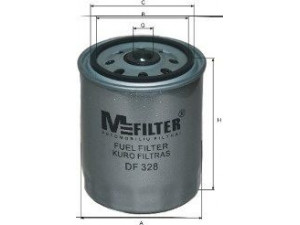 MFILTER DF 328 kuro filtras 
 Techninės priežiūros dalys -> Papildomas remontas
5017 831, 001 092 22 01, 001 092 23 01