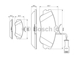 BOSCH 0 986 461 115 stabdžių trinkelių rinkinys, diskinis stabdys 
 Techninės priežiūros dalys -> Papildomas remontas
441 698 151 E, 895 698 151, 441 698 151 E