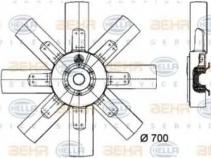 HELLA 8MV 376 727-421 ventiliatorius, radiatoriaus
8 357 041 000, 8 357 052 000 0