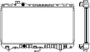 SAKURA  Automotive 1461-0250 radiatorius, variklio aušinimas