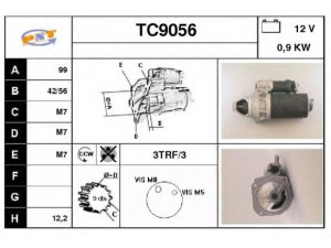 SNRA TC9056 starteris
