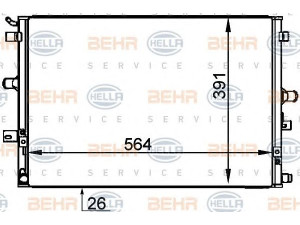 HELLA 8ML 376 765-081 tarpinis suslėgto oro aušintuvas, kompresorius 
 Variklis -> Oro tiekimas -> Įkrovos agregatas (turbo/superįkrova) -> Tarpinis suslėgto oro aušintuvas
XR83 9090