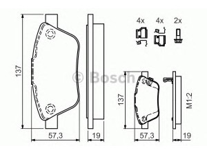 BOSCH 0 986 494 157 stabdžių trinkelių rinkinys, diskinis stabdys 
 Techninės priežiūros dalys -> Papildomas remontas
1605354, 93189816