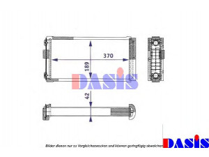AKS DASIS 139810N šilumokaitis, salono šildymas
0038353001, A0038353001