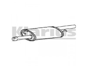 KLARIUS 230960 vidurinis duslintuvas 
 Išmetimo sistema -> Duslintuvas
7H0253209B, 7H0253209B, 7H0253209B