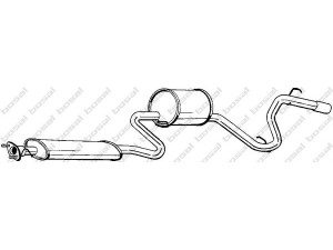 BOSAL 286-701 galinis duslintuvas 
 Išmetimo sistema -> Duslintuvas
17430-87279, 17430-87B05, 17430-87B25
