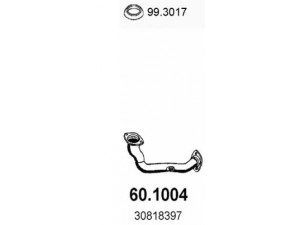 ASSO 60.1004 išleidimo kolektorius 
 Išmetimo sistema -> Išmetimo vamzdžiai
30818307, 30818397, 30818400, 30857447