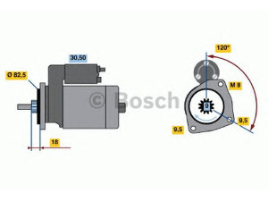BOSCH 0 986 015 320 starteris 
 Elektros įranga -> Starterio sistema -> Starteris
068 911 023 L, 068 911 023 LX, 000 971 01 07
