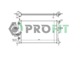 PROFIT PR 5054A1 radiatorius, variklio aušinimas 
 Aušinimo sistema -> Radiatorius/alyvos aušintuvas -> Radiatorius/dalys
09119482, 1300196, 1300257, 90570729