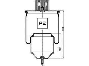 PE Automotive 084.263-72A dėklas, pneumatinė pakaba; oro antdėklas, pneumatinės pakabos ašies kėlimas 
 Pakaba -> Pneumatinė pakaba
001076416, 003171693, 01076416