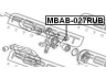 FEBEST MBAB-027RUB įvorė, valdymo svirties montavimas
A2203520227, A2303520027