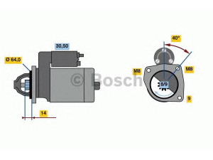 BOSCH 0 986 019 301 starteris 
 Elektros įranga -> Starterio sistema -> Starteris
46432262, 46465475, 46763530, 46765839
