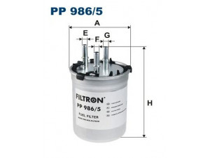 FILTRON PP986/5 kuro filtras 
 Techninės priežiūros dalys -> Papildomas remontas
6R0127400D, 6R0127400D
