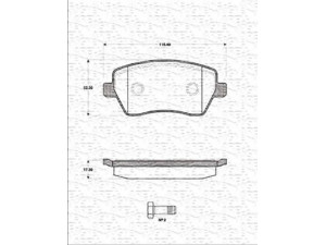 MAGNETI MARELLI 363702161250 stabdžių trinkelių rinkinys, diskinis stabdys 
 Techninės priežiūros dalys -> Papildomas remontas
41060-29B00, 41060-AX625, 41060AX625