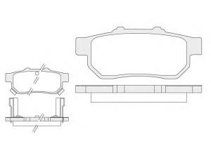KOSHIMO 1850.0058139 stabdžių trinkelių rinkinys, diskinis stabdys 
 Techninės priežiūros dalys -> Papildomas remontas
06430SAAE50, 43022SAAE50, 43022SAAE51