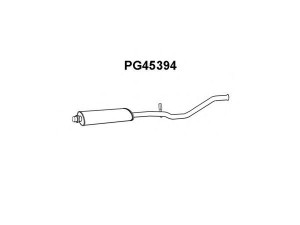 VENEPORTE PG45394 priekinis duslintuvas 
 Išmetimo sistema -> Duslintuvas
1717Q4, 9800524380