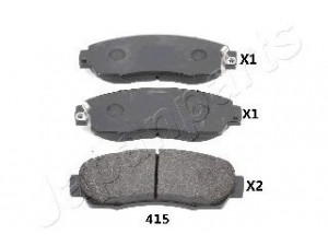 JAPANPARTS PA-415AF stabdžių trinkelių rinkinys, diskinis stabdys 
 Techninės priežiūros dalys -> Papildomas remontas
45022-T1G-G01