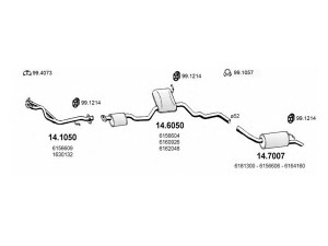 ASSO ART0908 išmetimo sistema 
 Išmetimo sistema -> Išmetimo sistema, visa