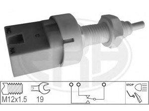 ERA 330049 stabdžių žibinto jungiklis 
 Stabdžių sistema -> Stabdžių žibinto jungiklis
60531609, 7619028, 7619084, 82419960