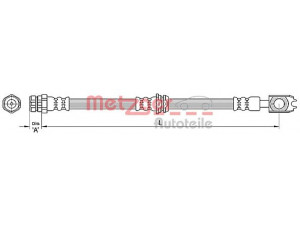 METZGER 4110439 stabdžių žarnelė 
 Stabdžių sistema -> Stabdžių žarnelės
5N0 611 701, 5N0 611 701A