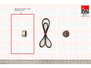FAI AutoParts TBK206 paskirstymo diržo komplektas 
 Techninės priežiūros dalys -> Papildomas remontas