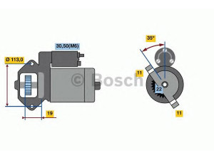 BOSCH 0 986 023 760 starteris 
 Elektros įranga -> Starterio sistema -> Starteris
1197912, 1209193, 1233277, 1386127