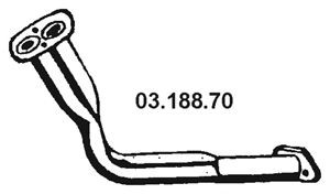 EBERSPÄCHER 03.188.70 išleidimo kolektorius 
 Išmetimo sistema -> Išmetimo vamzdžiai
7 646 181