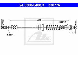 ATE 24.5308-0488.3 stabdžių žarnelė 
 Stabdžių sistema -> Stabdžių žarnelės
1029544, 1035269, 97KB-2078-BB
