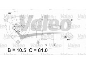 VALEO 436175 kintamosios srovės generatorius