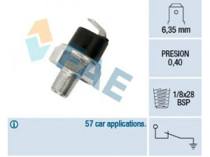 FAE 11730 alyvos slėgio jungiklis 
 Variklis -> Variklio elektra
MD-138994, 94750-31000, 94750-35010