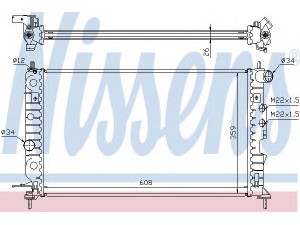 NISSENS 630121 radiatorius, variklio aušinimas 
 Aušinimo sistema -> Radiatorius/alyvos aušintuvas -> Radiatorius/dalys
1300 185, 1300 242, 52479098, 52492109