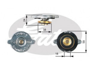 GATES RC111 radiatoriaus dangtelis 
 Aušinimo sistema -> Radiatorius/alyvos aušintuvas -> Radiatorius/dalys
1748088, 1326003