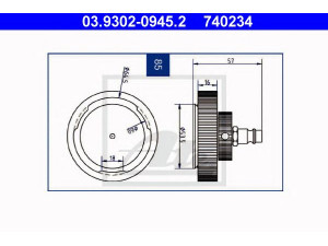 ATE 03.9302-0945.2 alsuoklio vamzdelis