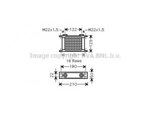 AVA QUALITY COOLING UV3133 alyvos aušintuvas, variklio alyva