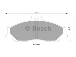 BOSCH 0 986 505 681 stabdžių trinkelių rinkinys, diskinis stabdys 
 Techninės priežiūros dalys -> Papildomas remontas
2M34 2001 FA, 2M34-2001-EA, 3894956