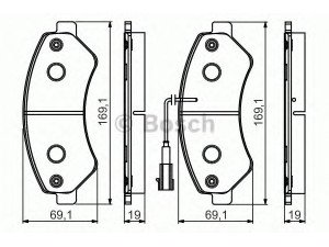 BOSCH 0 986 495 095 stabdžių trinkelių rinkinys, diskinis stabdys 
 Techninės priežiūros dalys -> Papildomas remontas
4253 74, 77364015, 77364318, 77364319