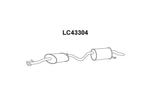 VENEPORTE LC43304 priekinis duslintuvas 
 Išmetimo sistema -> Duslintuvas
0051776884, 55187406