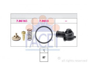 FACET 7.8617K termostatas, aušinimo skystis 
 Aušinimo sistema -> Termostatas/tarpiklis -> Thermostat