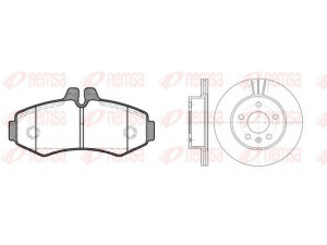 REMSA 8701.00 stabdžių rinkinys, diskiniai stabdžiai 
 Stabdžių sistema -> Diskinis stabdys -> Stabdžių remonto rinkinys
0034200120, 6384210112