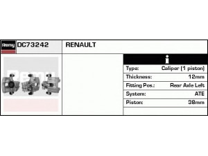 DELCO REMY DC73242 stabdžių apkaba 
 Dviratė transporto priemonės -> Stabdžių sistema -> Stabdžių apkaba / priedai
8253967, 7 701 049 108