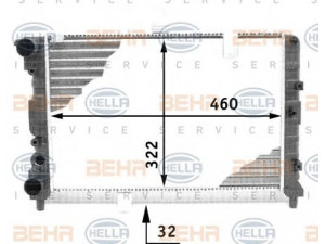 HELLA 8MK 376 713-481 radiatorius, variklio aušinimas 
 Aušinimo sistema -> Radiatorius/alyvos aušintuvas -> Radiatorius/dalys
82416664, 82416665