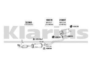 KLARIUS 570231E išmetimo sistema 
 Išmetimo sistema -> Išmetimo sistema, visa
