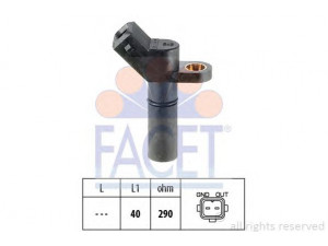 FACET 9.0108 jutiklis, alkūninio veleno impulsas; impulso jutiklis, smagratis 
 Kibirkšties / kaitinamasis uždegimas -> Impulsų generatorius
6 189 130, 6 859 703, 91XF-AA6C315