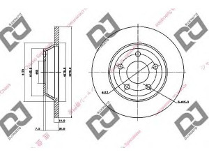 DJ PARTS BD1590 stabdžių diskas 
 Dviratė transporto priemonės -> Stabdžių sistema -> Stabdžių diskai / priedai
8D0615301A