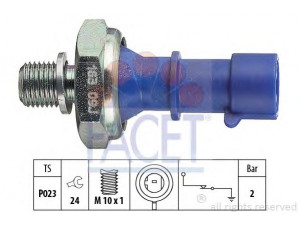 FACET 7.0163 alyvos slėgio jungiklis 
 Variklis -> Variklio elektra
55233423, 55233423, K68096437AA
