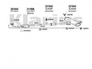 KLARIUS 940701E išmetimo sistema 
 Išmetimo sistema -> Išmetimo sistema, visa