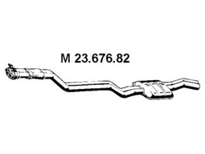 EBERSPÄCHER 23.676.82 vidurinis duslintuvas 
 Išmetimo sistema -> Duslintuvas
123 490 05 15